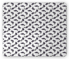 Sketchy Pattern Blueberry Mouse Pad