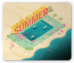 Summer Beach Ocean Fun Mouse Pad