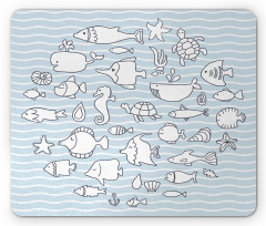 Nursery Underwater Life Mouse Pad