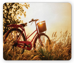 Bike in Sepia Tones Rural Mouse Pad