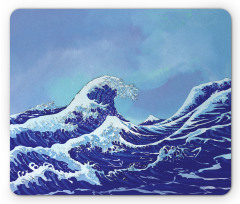 Big Tsunami Ocean Nature Mouse Pad