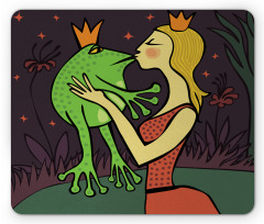 Princess Kissing the Frog Mouse Pad