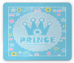 Prince Word with Crown Mouse Pad