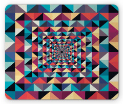 Visual Patchwork Retro Mouse Pad