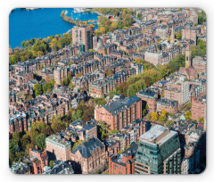 Aerial View of Buildings Mouse Pad