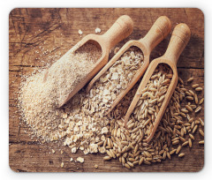 Oat Flakes Seeds and Bran Mouse Pad