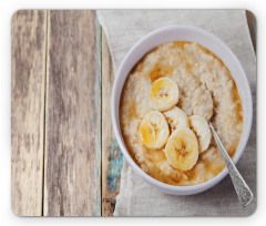 Bowl of Banana Porridge Mouse Pad