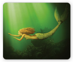 Mermaid with Fish Tail Mouse Pad