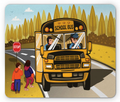 Going on the Bus Trees Mouse Pad