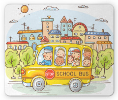 Bus Filled with Toddlers Mouse Pad