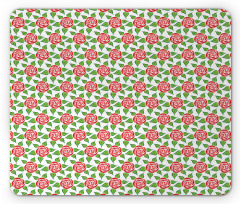 Circular Floral Simplicity Mouse Pad