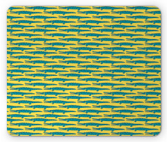 Repetitive Crocodile Pattern Mouse Pad