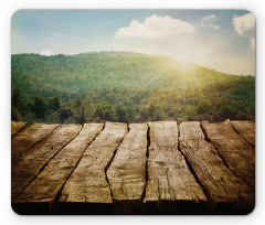 Mountain Side Landscape Mouse Pad