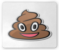 Smiling Face Turd Doodle Mouse Pad