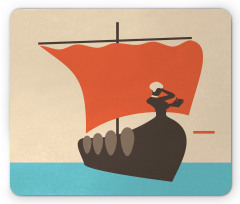 Sailboat with Woman Mouse Pad