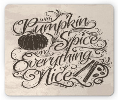 Thanksgiving Wording Mouse Pad