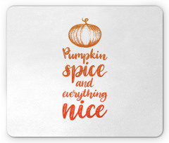 Romantic Fall Writing Mouse Pad