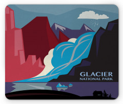 Abstract Mountains and River Mouse Pad