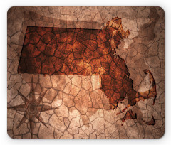 State Map USA Theme Mouse Pad