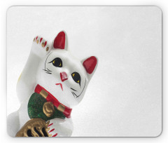 Lucky Cat Neko Waveing Mouse Pad