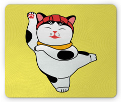 Sporty Maneki Neko Mouse Pad