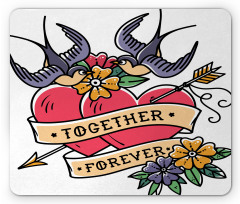 Together Forever Hearts Mouse Pad