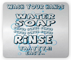 Water Soap Scrub Mouse Pad