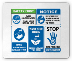 Wash Your Hands Sign Mouse Pad