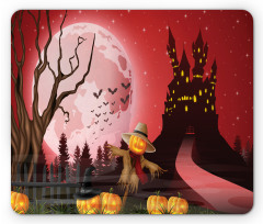 Halloween Haunted Chateau Mouse Pad