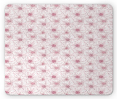 Monotone Blossom Mouse Pad