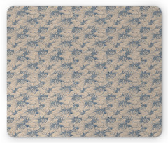 Bicolour Orchid Flowers Mouse Pad