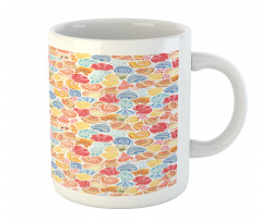 Colorful Sea Life Shells Mug