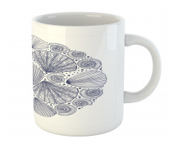 Snail and Sea Shells Art Mug