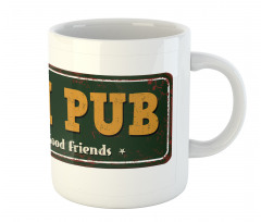 Vintage Grunge Bar Sign Mug