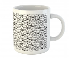 Monochrome Antique Motif Mug