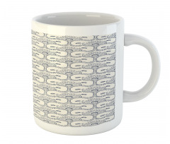 Antique Dotwork Motif Art Mug