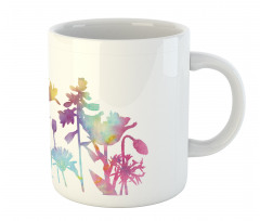 Colorful Ombre Floral Art Mug