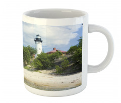 Lighthouse at Beach Mug