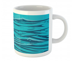 Abstract Waves Art Mug