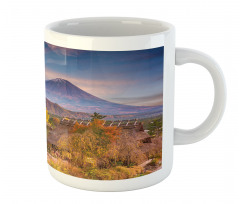 Landscape of Old Village Rural Mug