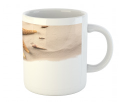 Close up Shot Seashells Mug