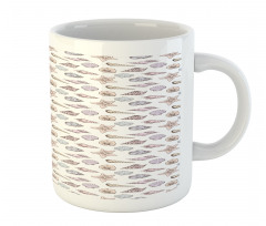 Seashell Sketches Pattern Mug