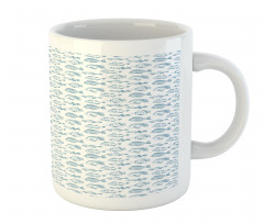 Outline Design Fish Design Mug