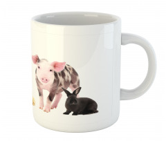 Ducks Pig Goat Bunnies Mug