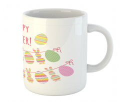 Happy Rabbit Bunting Mug