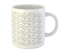 Rabbit Engraving Art Mug