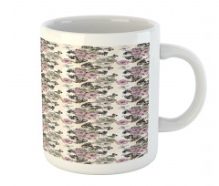 Nostalgic Floral Pattern Mug