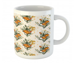 Vintage California Poppy Mug