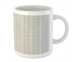 Continuous Floral Motif Mug