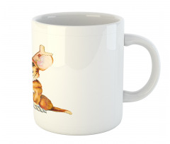 Corgi Dog with Deer Antlers Mug